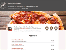 Tablet Screenshot of myblackjackpasta.com